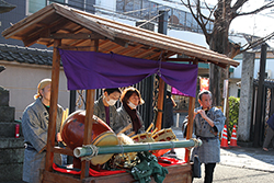 聖徳太子節分会 お囃子